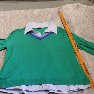 Talbots women's layered look sweater